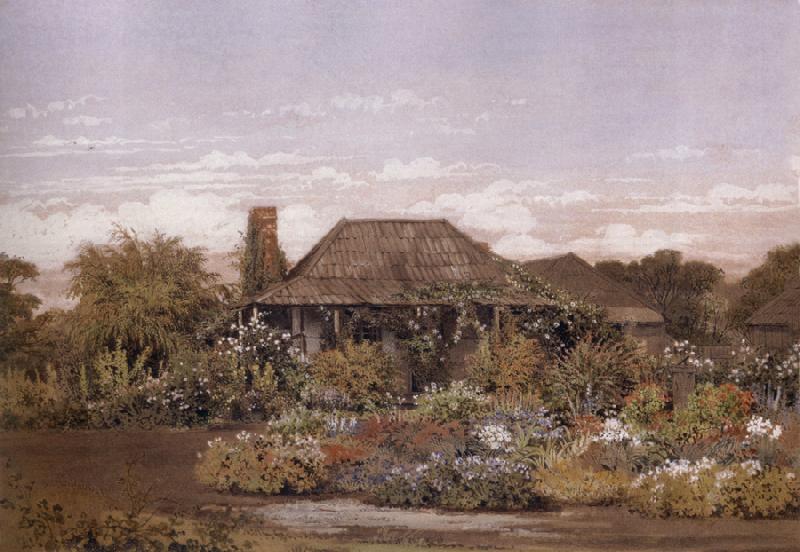Edward La Trobe Bateman The homestead,Cape Schanck oil painting image